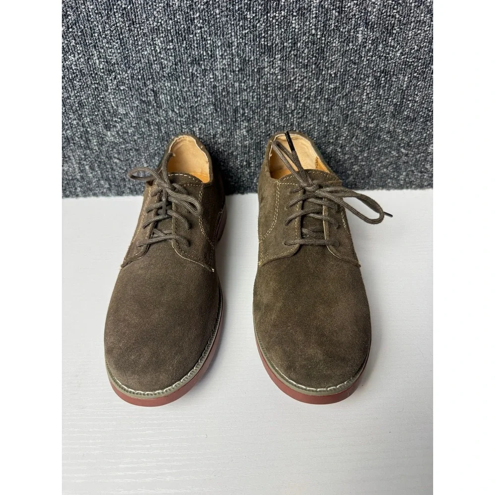 G.H. Bass Bass-Junior 2 Brown Suede Leather Oxford Shoes Size 5M Excellent